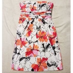 Floral Strapless Dress